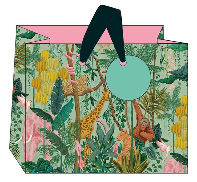 Safari Print Medium Landscape Gift Bag